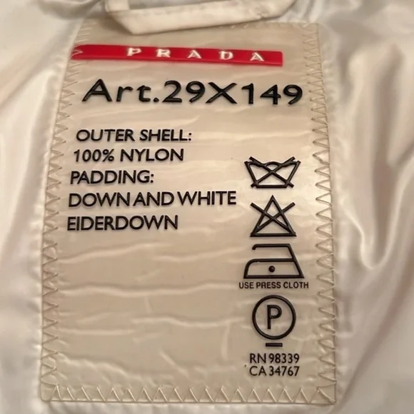 **GENUINE AUTHENTIC PRADA Down Vest** EUC - Picture 10 of 15